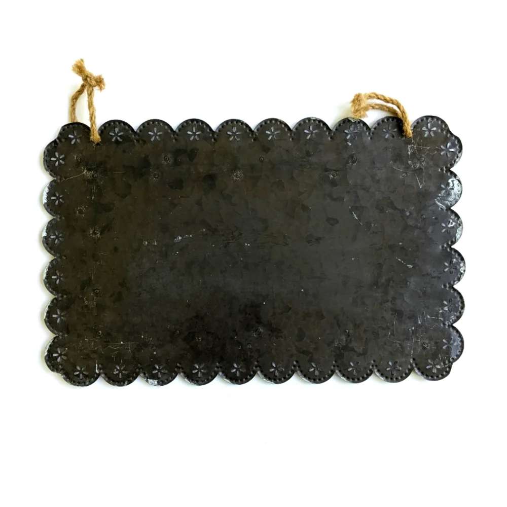 Urban Outfitters Scalloped Edge Hanging Chalkboard